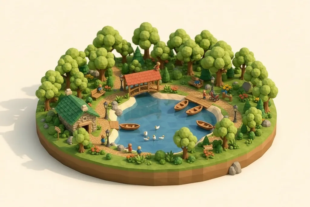 Birkenhead Park - kidzdays illustration