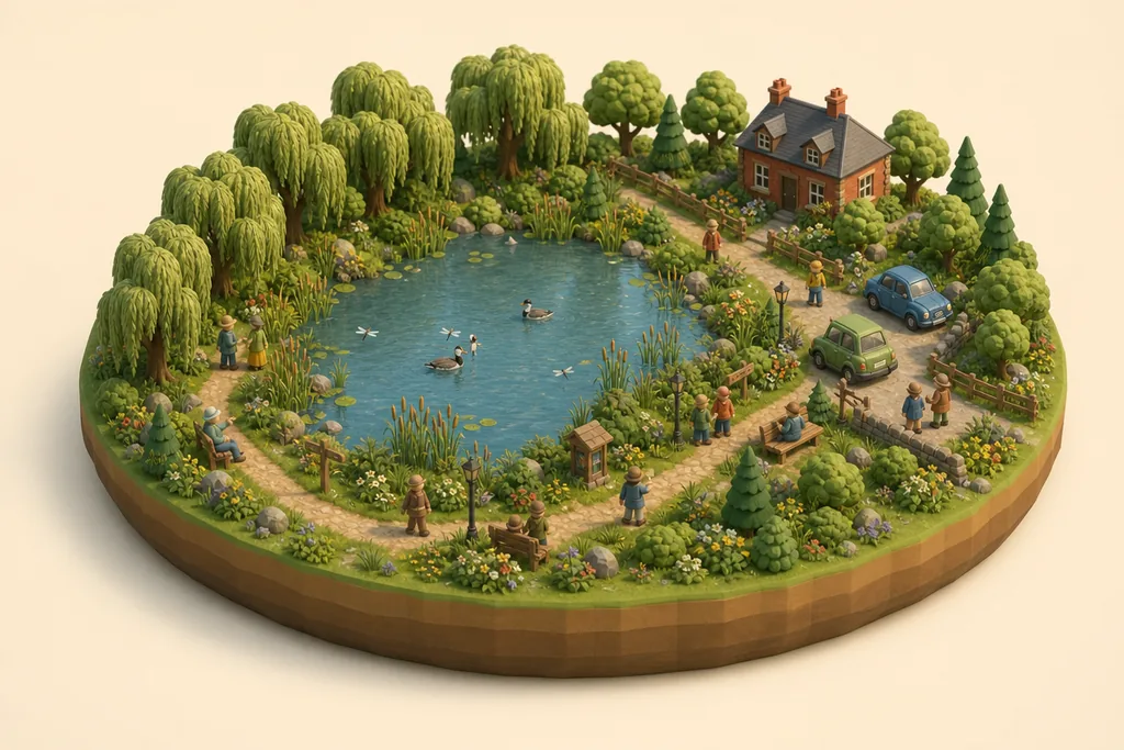 Hatchmere Nature Reserve - kidzdays illustration
