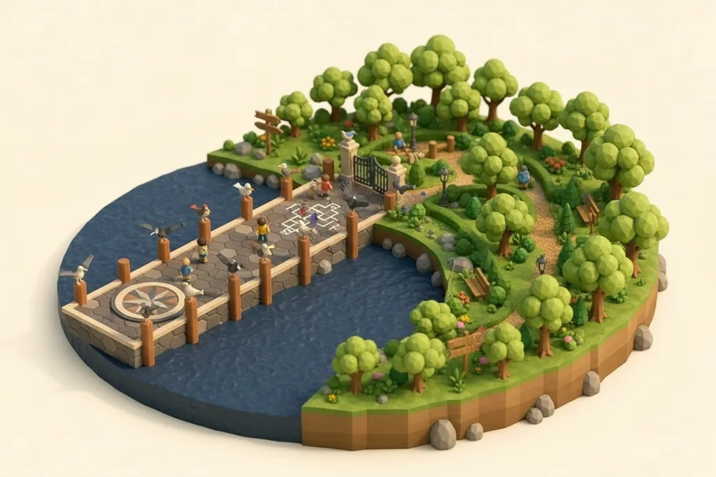 The Stone Jetty & Eric Morecambe Statue - kidzdays illustration